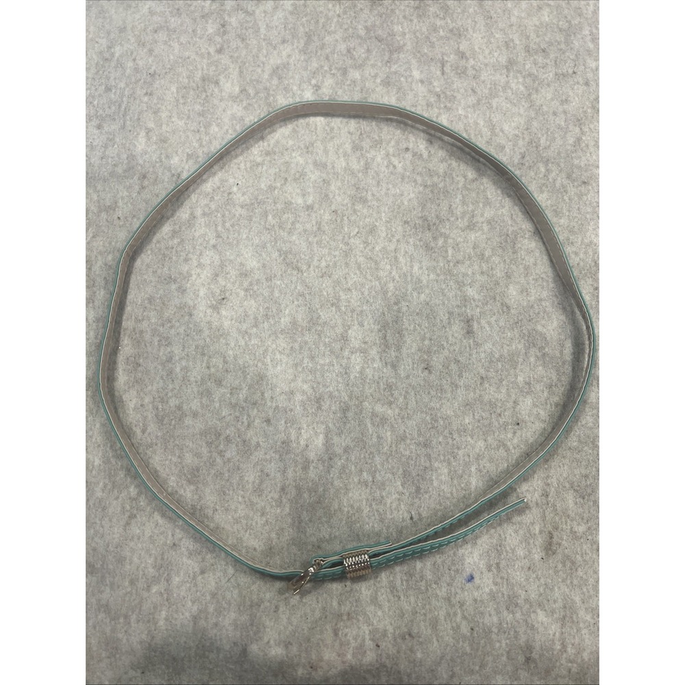 Women's Mint Green Skinny Belt Gold Buckle Used